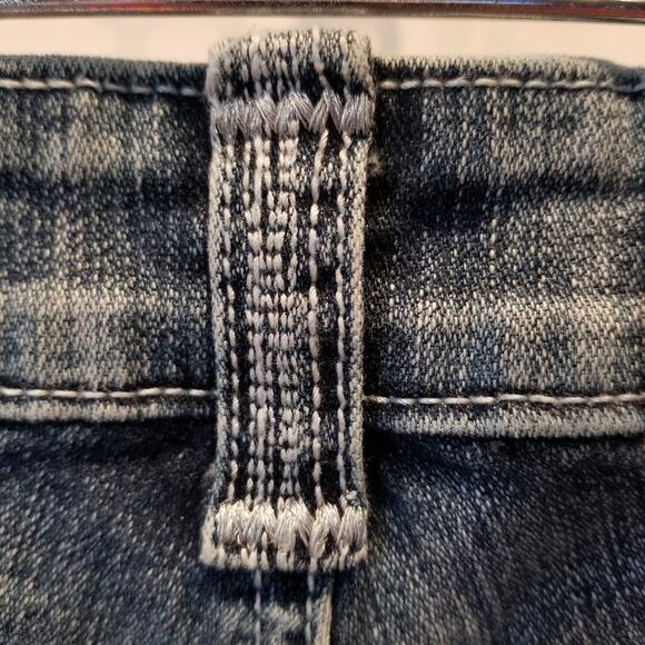 Virgin Only Distressed Blue Jeans Low Rise Size 3 - Picture 10 of 16